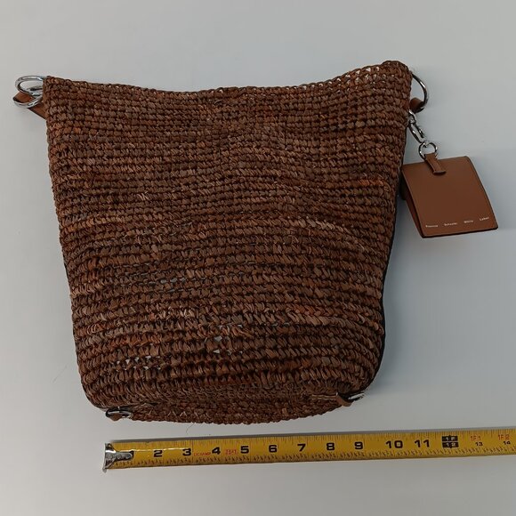 Proenza Schouler White Label Raffia Spring Bucket Bag - Honey - Picture 15 of 16